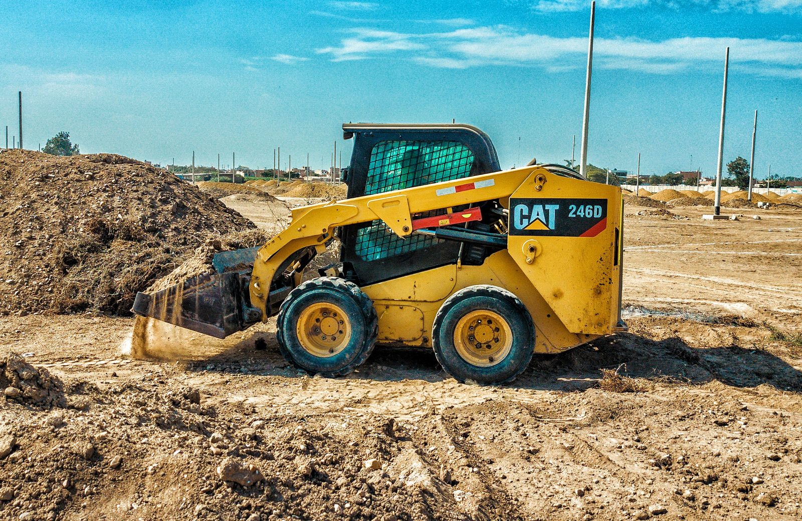 Cat 246D wheeled skid steer loader